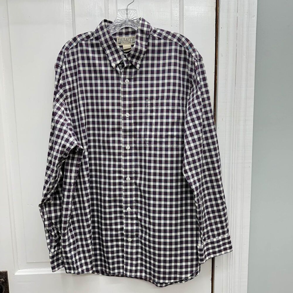 Duluth Trading Company long sleeve button down shirt men's large